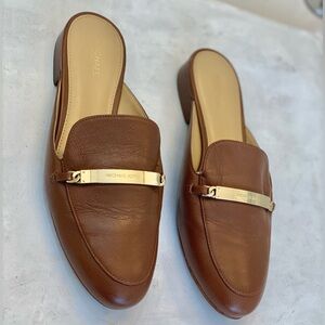 Michael KORS Nadia Backless leather loafers size 7M excellent condition